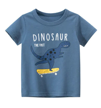 Korean Fashion Printed Boy's Short-Sleeved T-Shirt